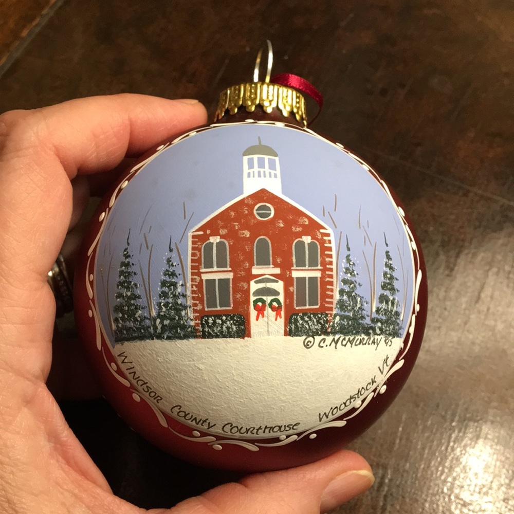 Hand-painted Ornament from Vermont